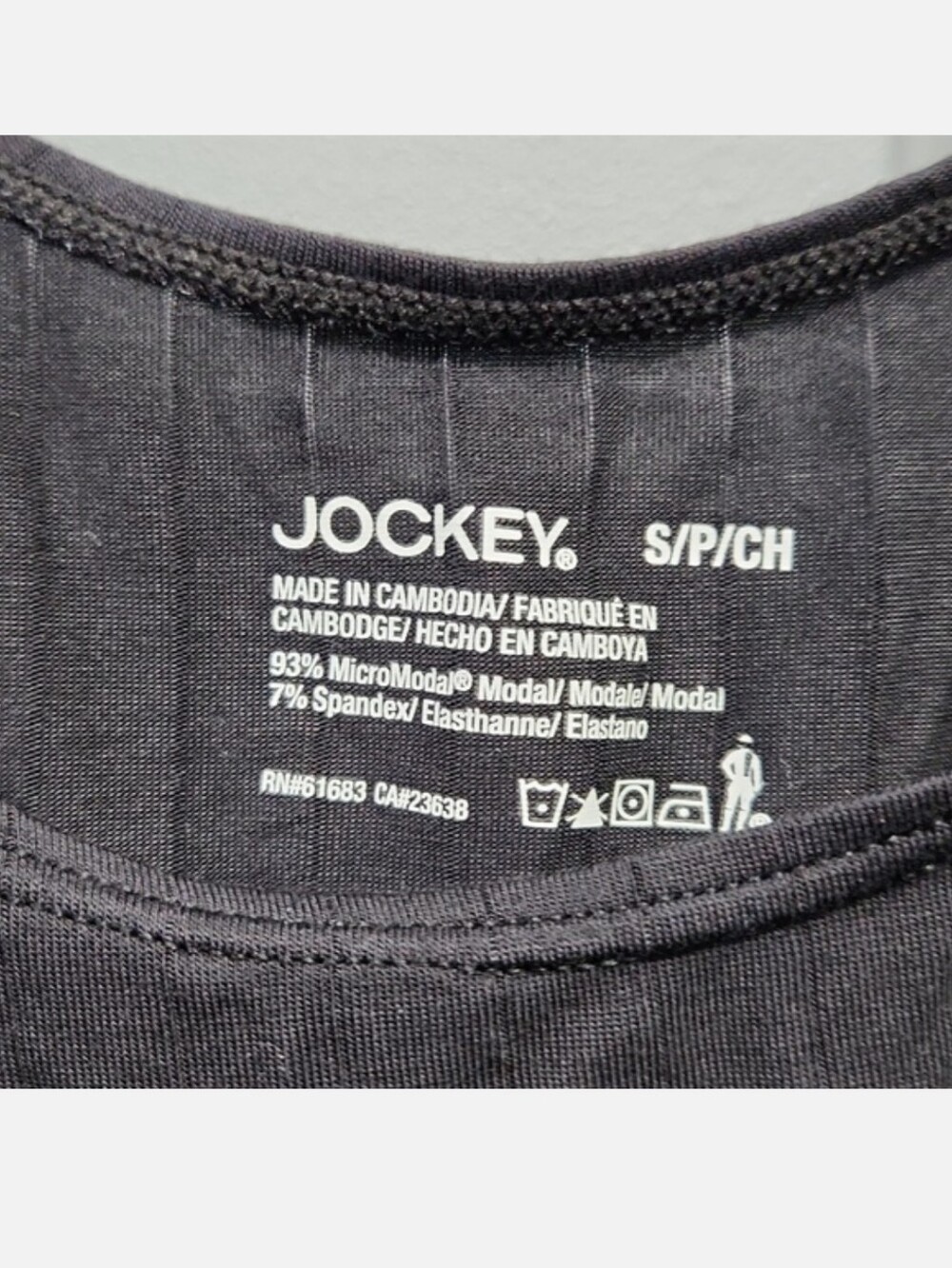 Jockey Black Tank Top small